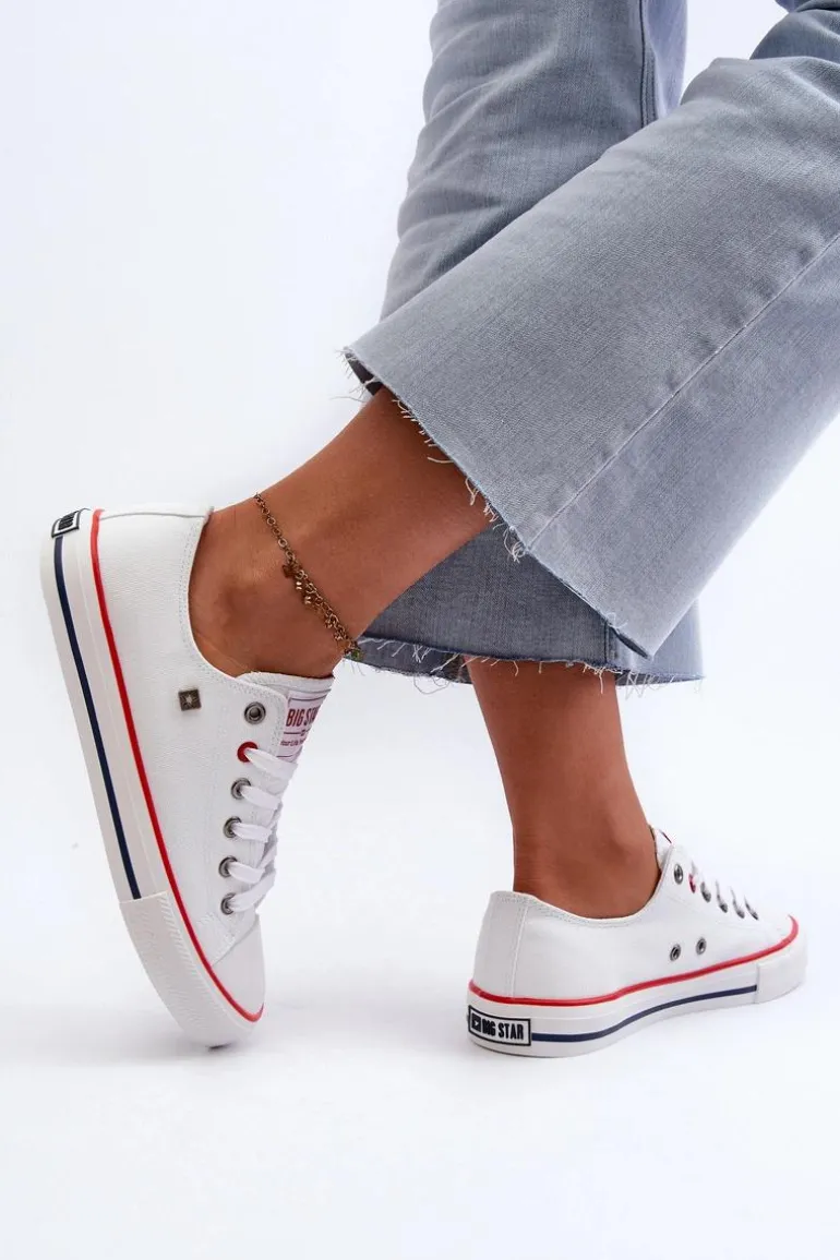 Trampki Damskie Big Star NN274656 HI-POLY SYSTEM Białe