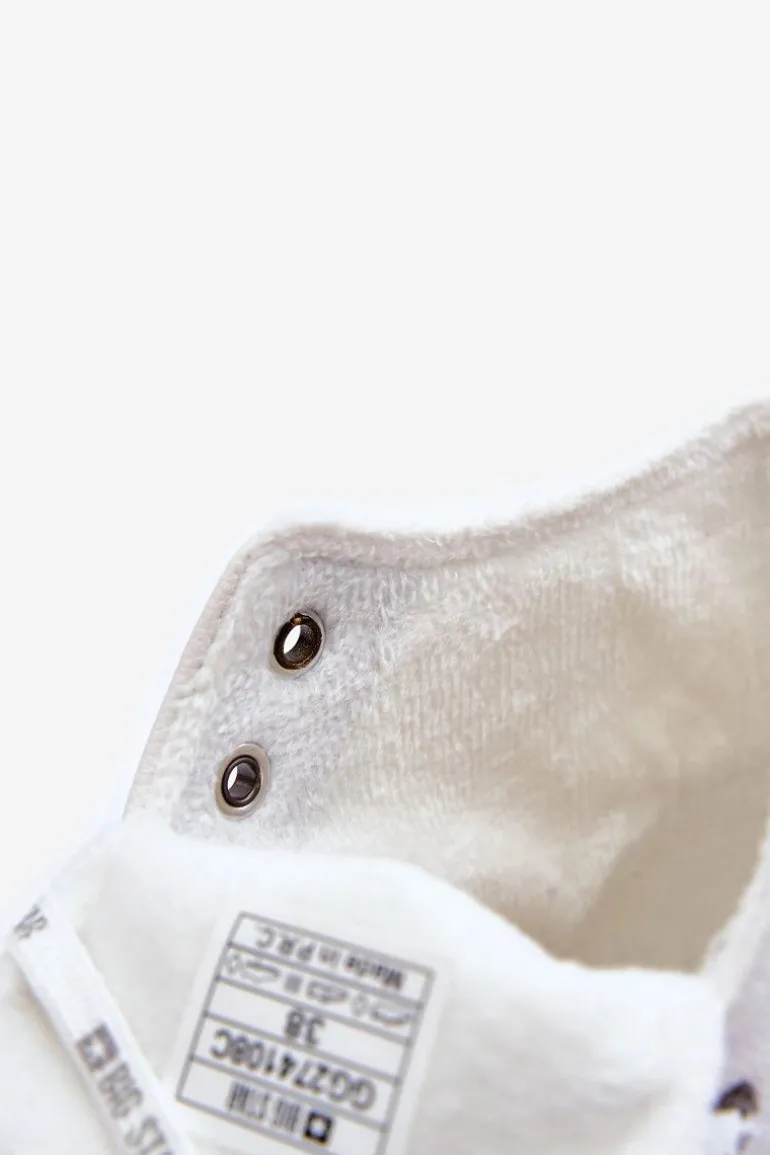 Trampki Damskie Big Star Wysokie Ocieplane Białe GG274108