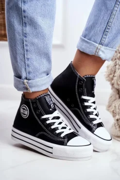 Trampki Damskie Big Star Czarne GG274012