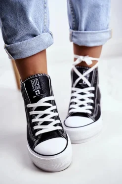 Trampki Damskie Big Star Czarne GG274012