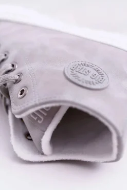 Trampki Damskie Big Star Wysokie Ocieplane Szare EE274114