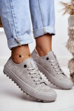 Trampki Damskie Big Star Szare GG274075