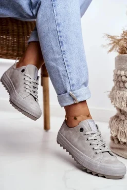 Trampki Damskie Big Star Szare GG274075