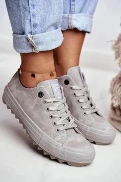 Trampki Damskie Big Star Szare GG274075