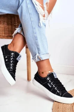 Trampki Damskie Big Star Czarne DD274446