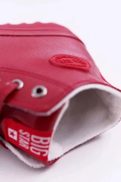 Trampki Damskie Big Star Wysokie Ocieplane Czerwone EE274112