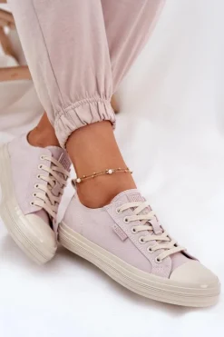 Trampki Damskie Big Star RR274732 Jasnoróżowe