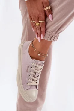 Trampki Damskie Big Star RR274732 Jasnoróżowe