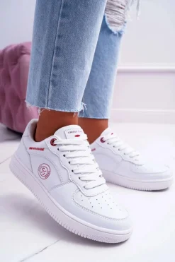 Trampki Damskie Cross Jeans Białe EE2R4143C