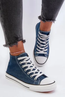 Trampki Damskie Jeansowe Socerio