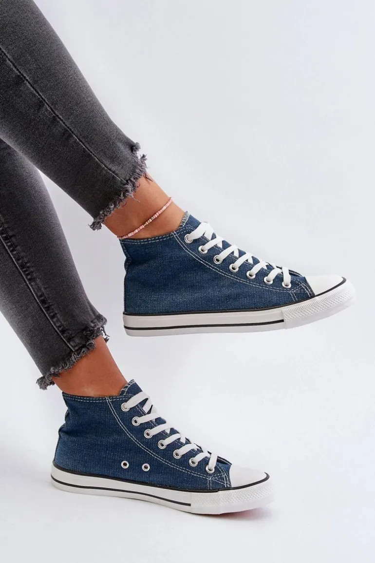 Trampki Damskie Jeansowe Socerio
