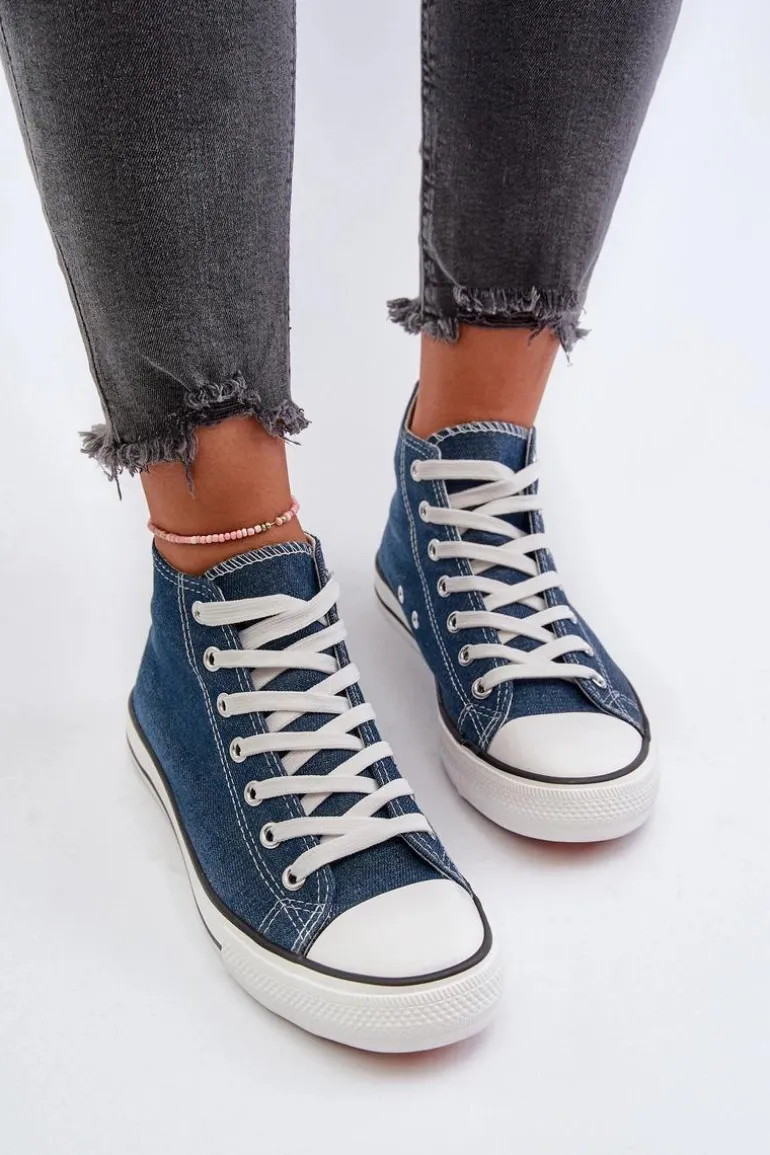 Trampki Damskie Jeansowe Socerio