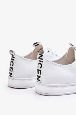 Trampki Damskie Klasyczne Białe Ville