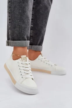 Trampki Damskie Klasyczne Złote Ville