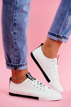 Trampki Damskie Klasyczne Czarne Ville