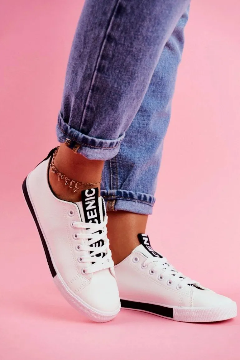 Trampki Damskie Klasyczne Czarne Ville