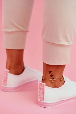 Trampki Damskie Klasyczne Różowe Ville