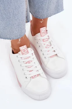 Trampki Damskie Klasyczne Różowe Ville