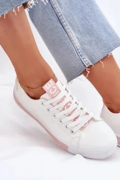 Trampki Damskie Klasyczne Różowe Ville