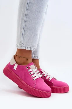 Trampki Damskie MEMORY FOAM SYSTEM BIG STAR NN276004 Fuksja