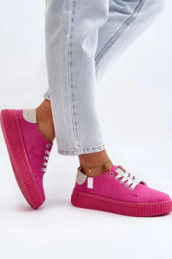 Trampki Damskie MEMORY FOAM SYSTEM BIG STAR NN276004 Fuksja