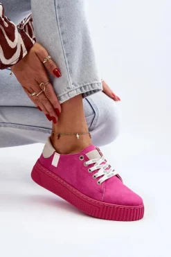 Trampki Damskie MEMORY FOAM SYSTEM BIG STAR NN276004 Fuksja