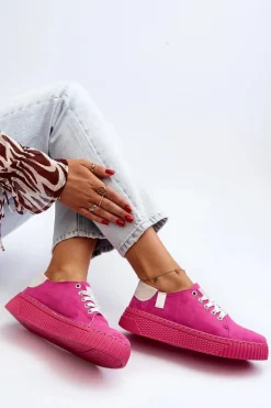 Trampki Damskie MEMORY FOAM SYSTEM BIG STAR NN276004 Fuksja