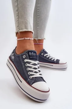 Trampki Damskie Na Grubej Podeszwie Lee Cooper LCW-24-31-2220 Granatowe