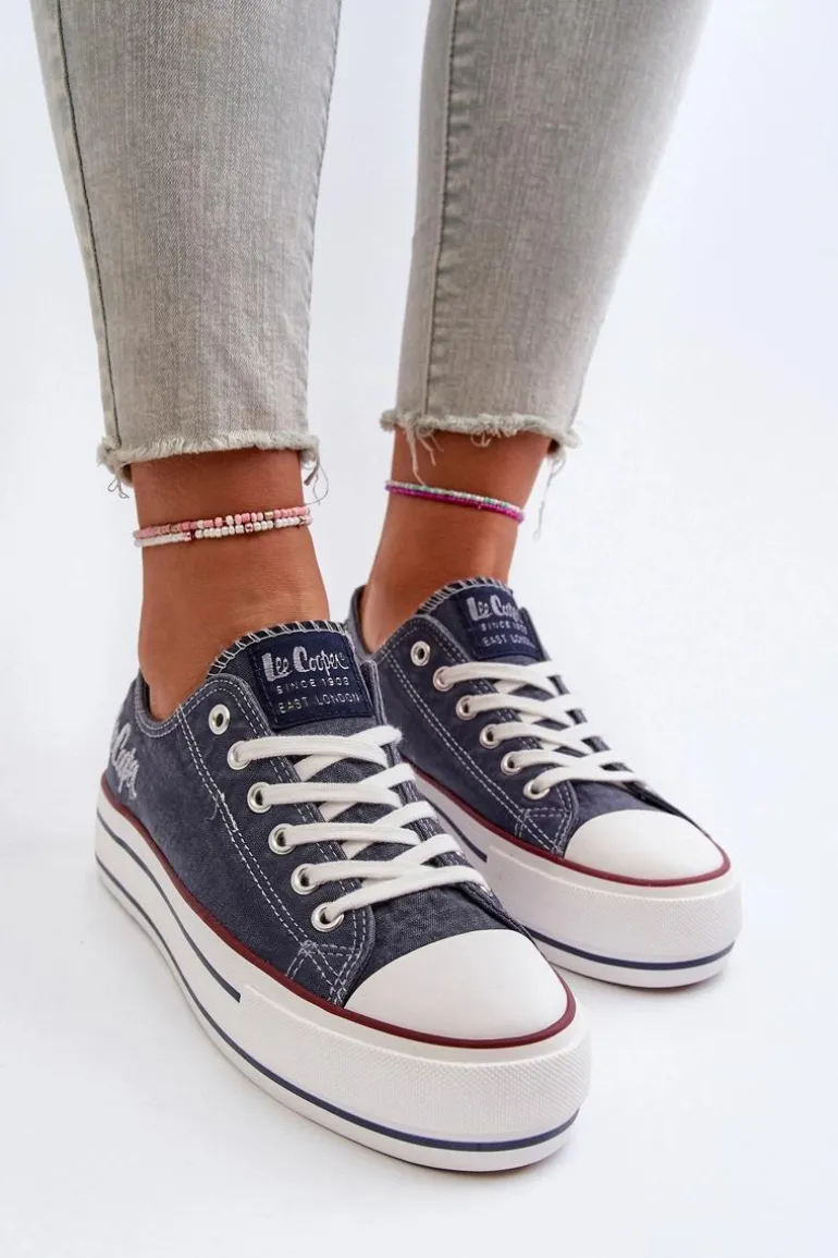 Trampki Damskie Na Grubej Podeszwie Lee Cooper LCW-24-31-2220 Granatowe