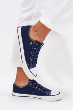 Trampki Damskie Niskie Big Star DD274A235 Granatowe