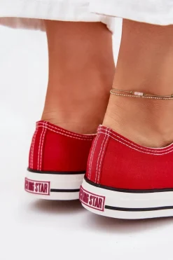 Trampki Damskie Niskie Big Star DD274A234 Czerwone