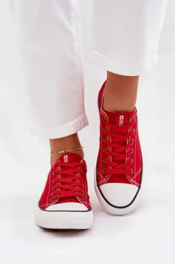 Trampki Damskie Niskie Big Star DD274A234 Czerwone