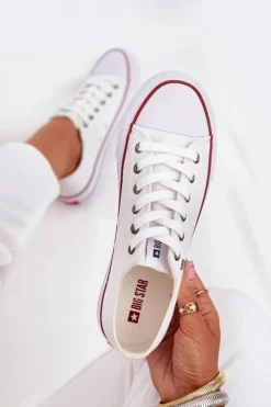 Trampki Damskie Niskie Big Star DD274A232 Białe