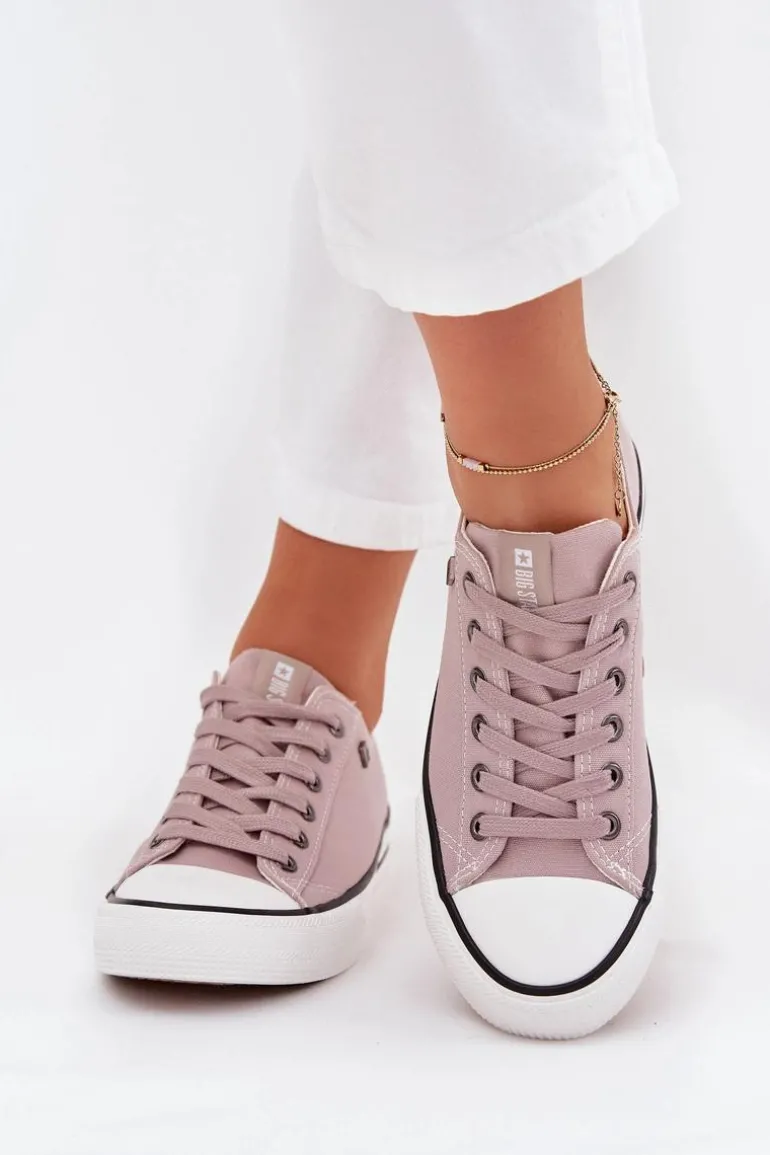 Trampki Damskie Niskie Big Star DD274A233 Szare