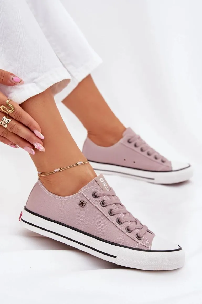 Trampki Damskie Niskie Big Star DD274A233 Szare