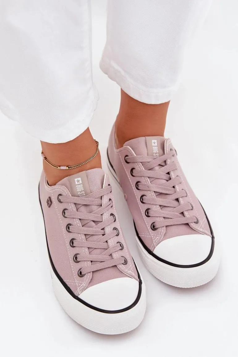 Trampki Damskie Niskie Big Star DD274A233 Szare