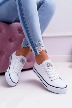 Trampki Damskie Niskie Smith's Białe