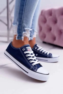 Trampki Damskie Niskie Smith's Granatowe