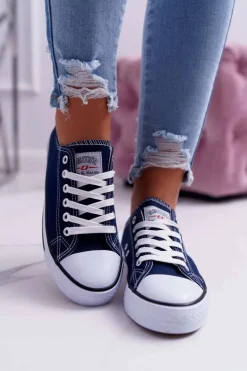 Trampki Damskie Niskie Smith's Granatowe