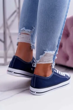 Trampki Damskie Niskie Smith's Granatowe