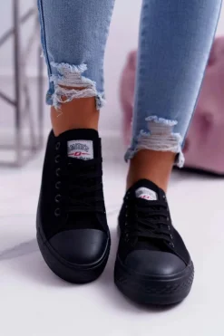 Trampki Damskie Niskie Smith's Czarne