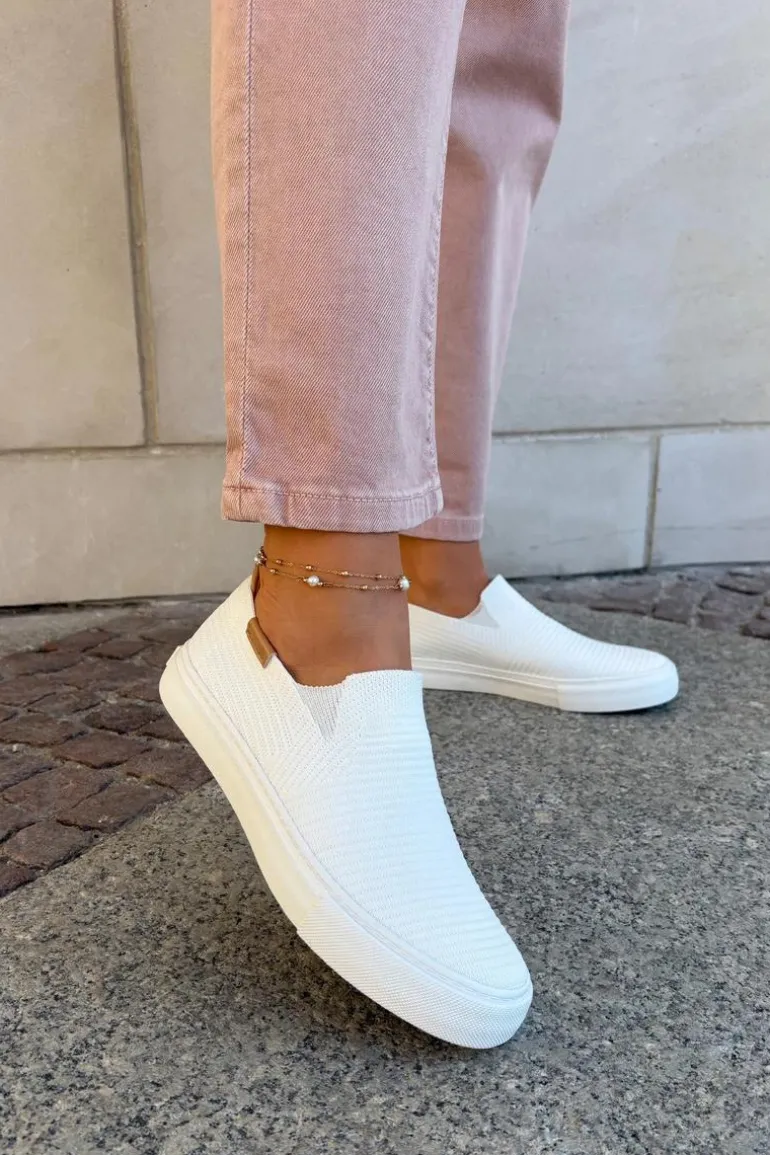 Trampki Damskie Slip-On Big Star RR274717 Białe