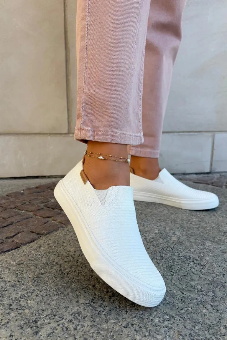 Trampki Damskie Slip-On Big Star RR274717 Białe