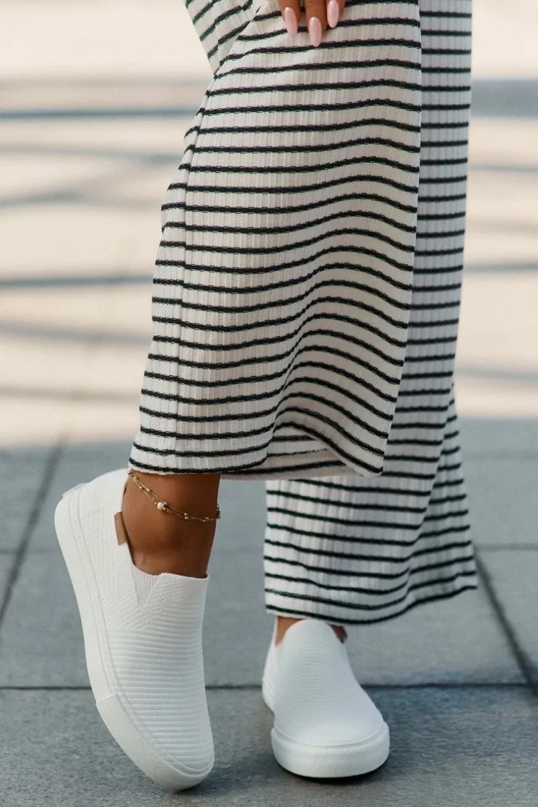 Trampki Damskie Slip-On Big Star RR274717 Białe