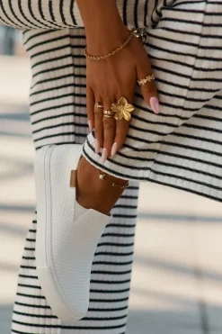 Trampki Damskie Slip-On Big Star RR274717 Białe