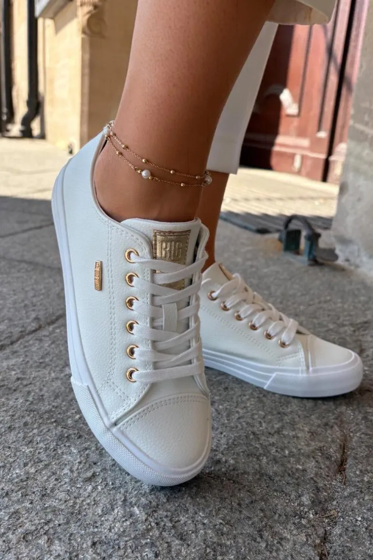 Trampki Damskie Z Eko Skóry Big Star RR274748 Białe