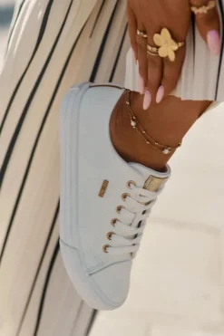 Trampki Damskie Z Eko Skóry Big Star RR274748 Białe