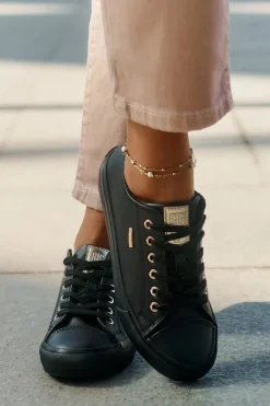 Trampki Damskie Z Eko Skóry Big Star RR274749 Czarne