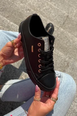 Trampki Damskie Z Eko Skóry Big Star RR274749 Czarne