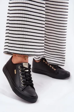 Trampki Damskie Z Eko Skóry Big Star RR274749 Czarne